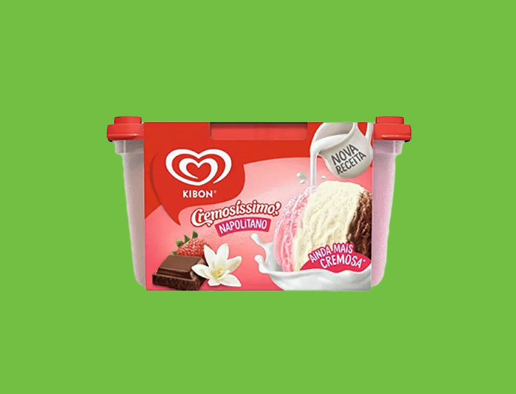 Pote de sorvete Kibon 1,5l - sabores variados
